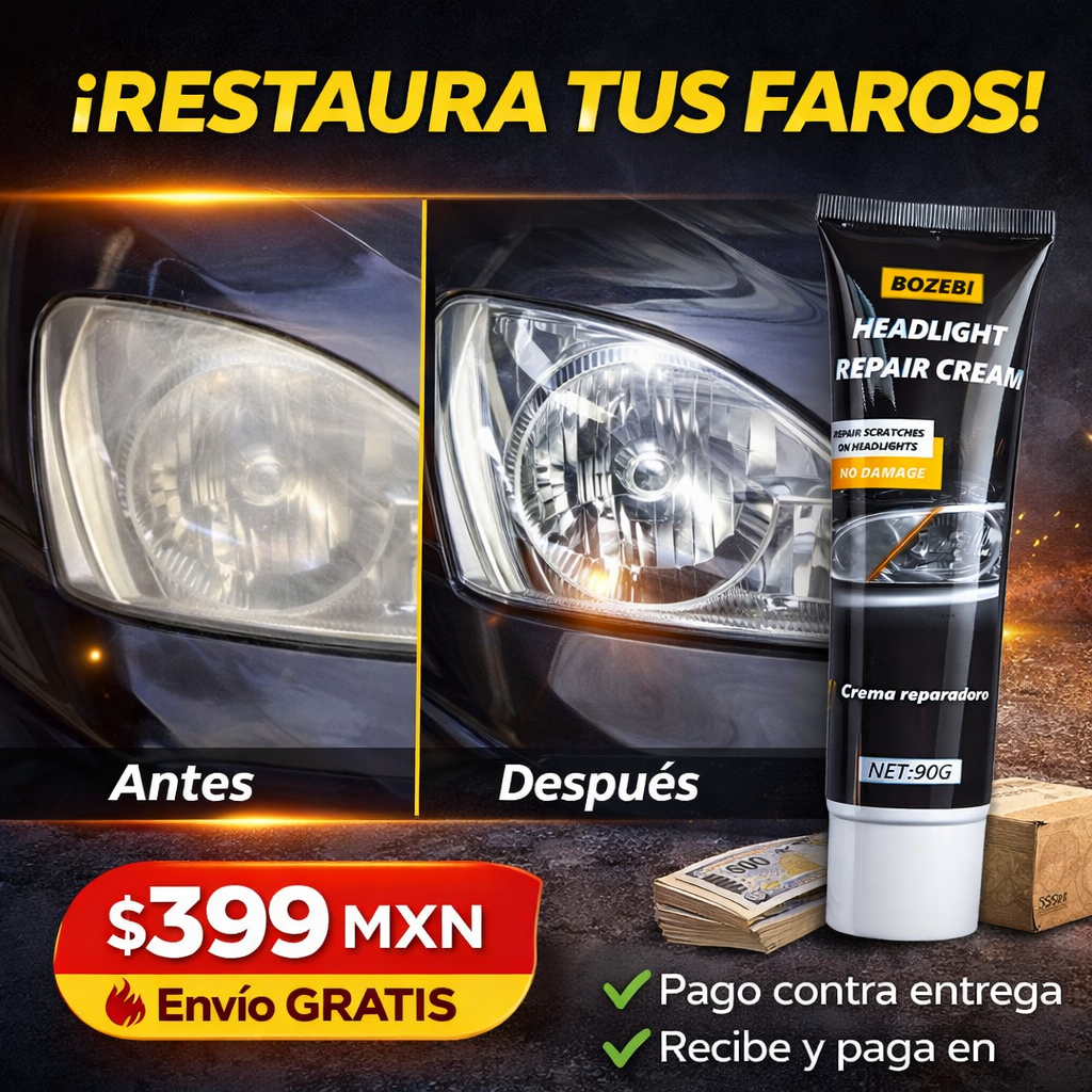 ⚡Crema Restauradora de Faros | Devuélveles el Brillo en Minutos
