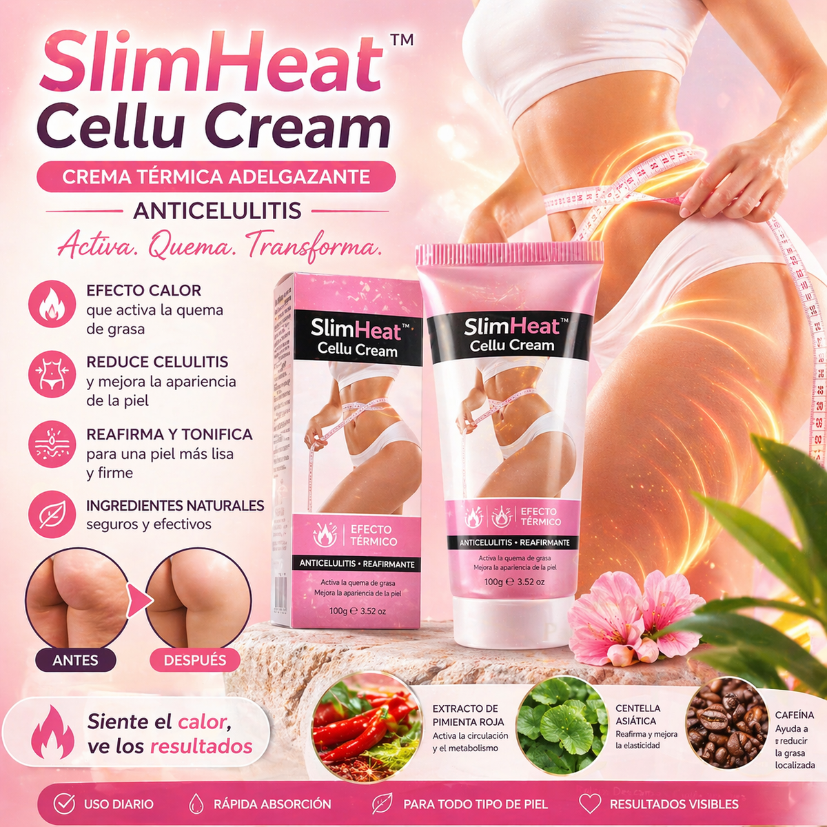 Crema Adelgazante SlimHeat™